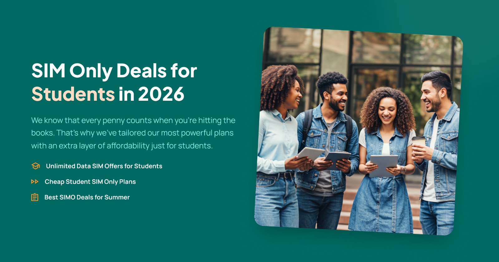 Student SIM Only Deals 2026