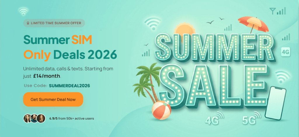 Best SIM Only Deals UK – Summer 2026 Offers